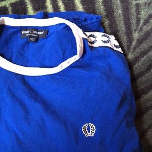 Fed Perry bright blue t shirt